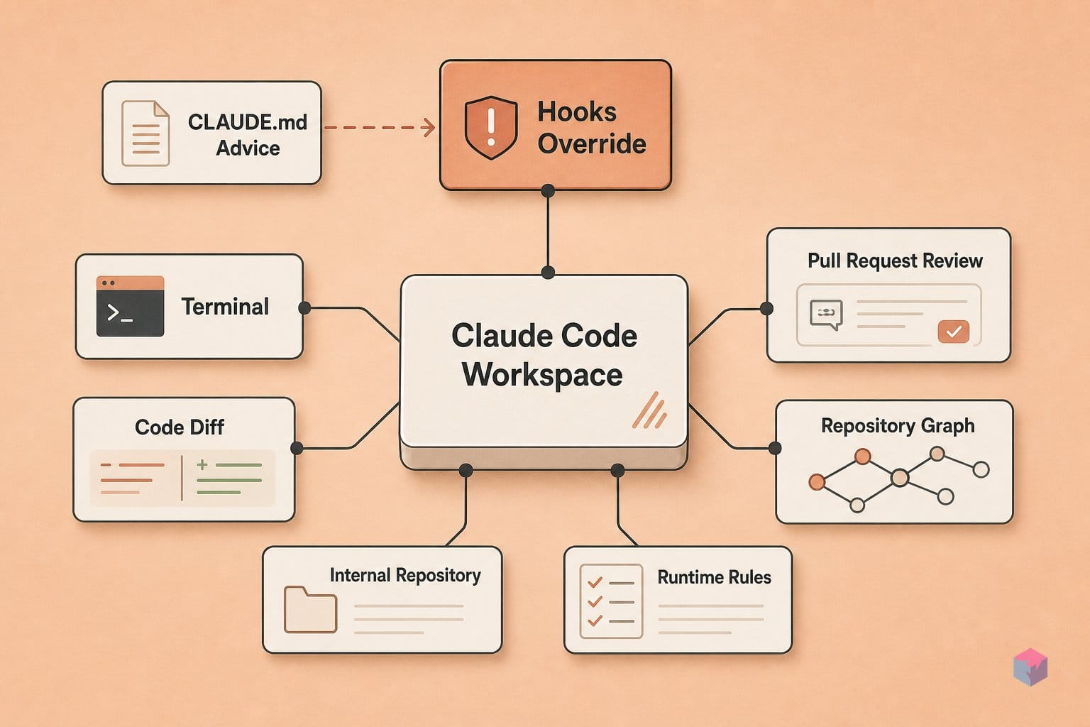 CLAUDE.md advises. Hooks overrule. Know which is which.