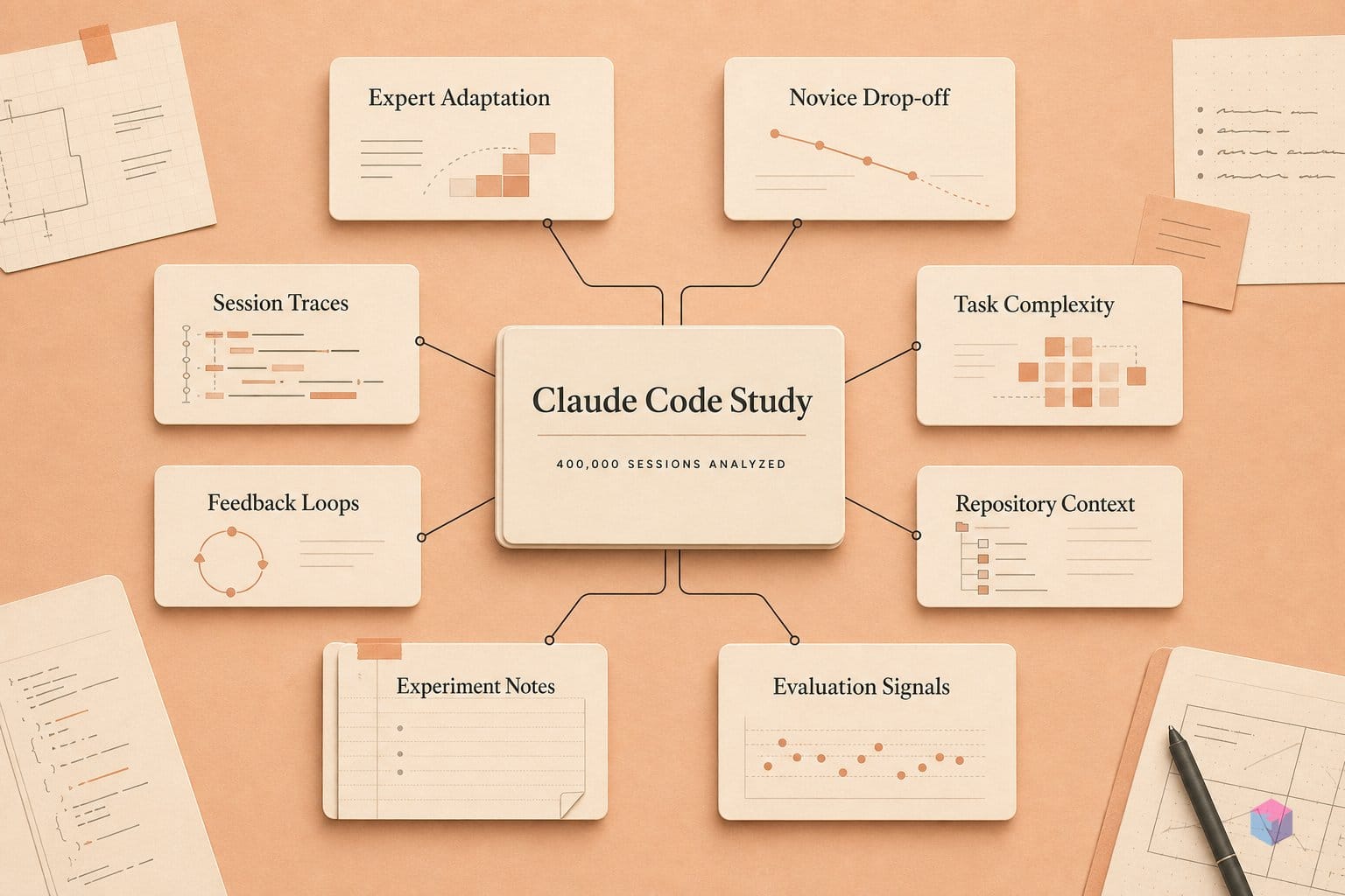 Novices quit. Experts adapt. 400k Claude Code sessions say so.
