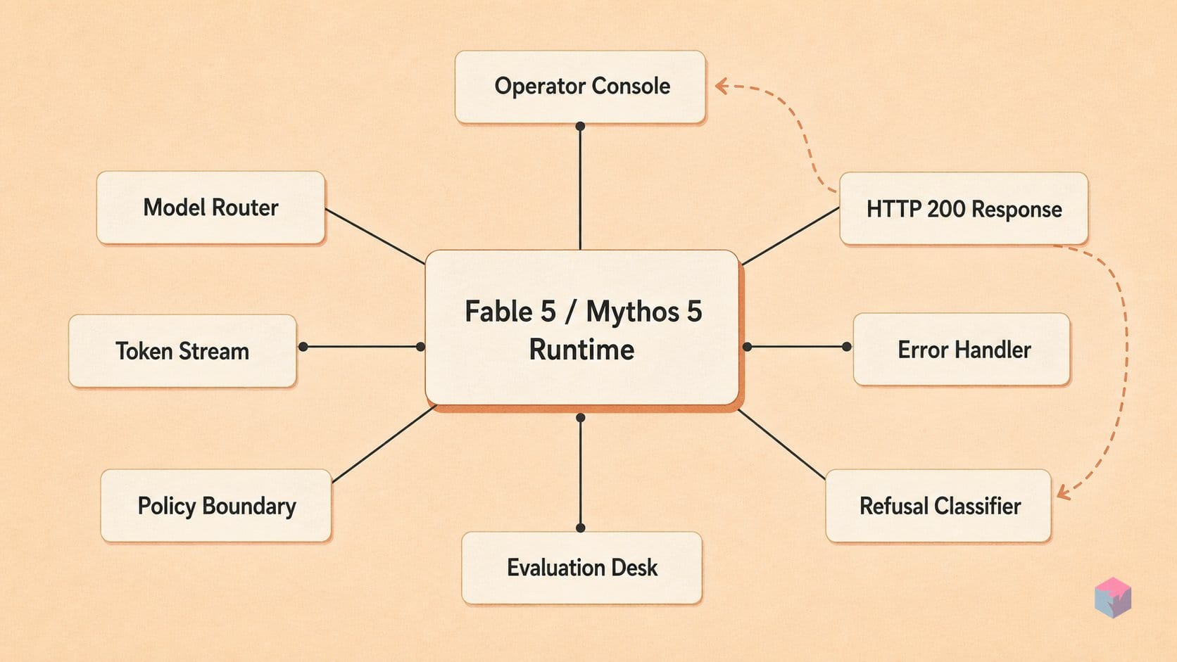 Fable 5 refusals are 200 OK — your error handler misses them