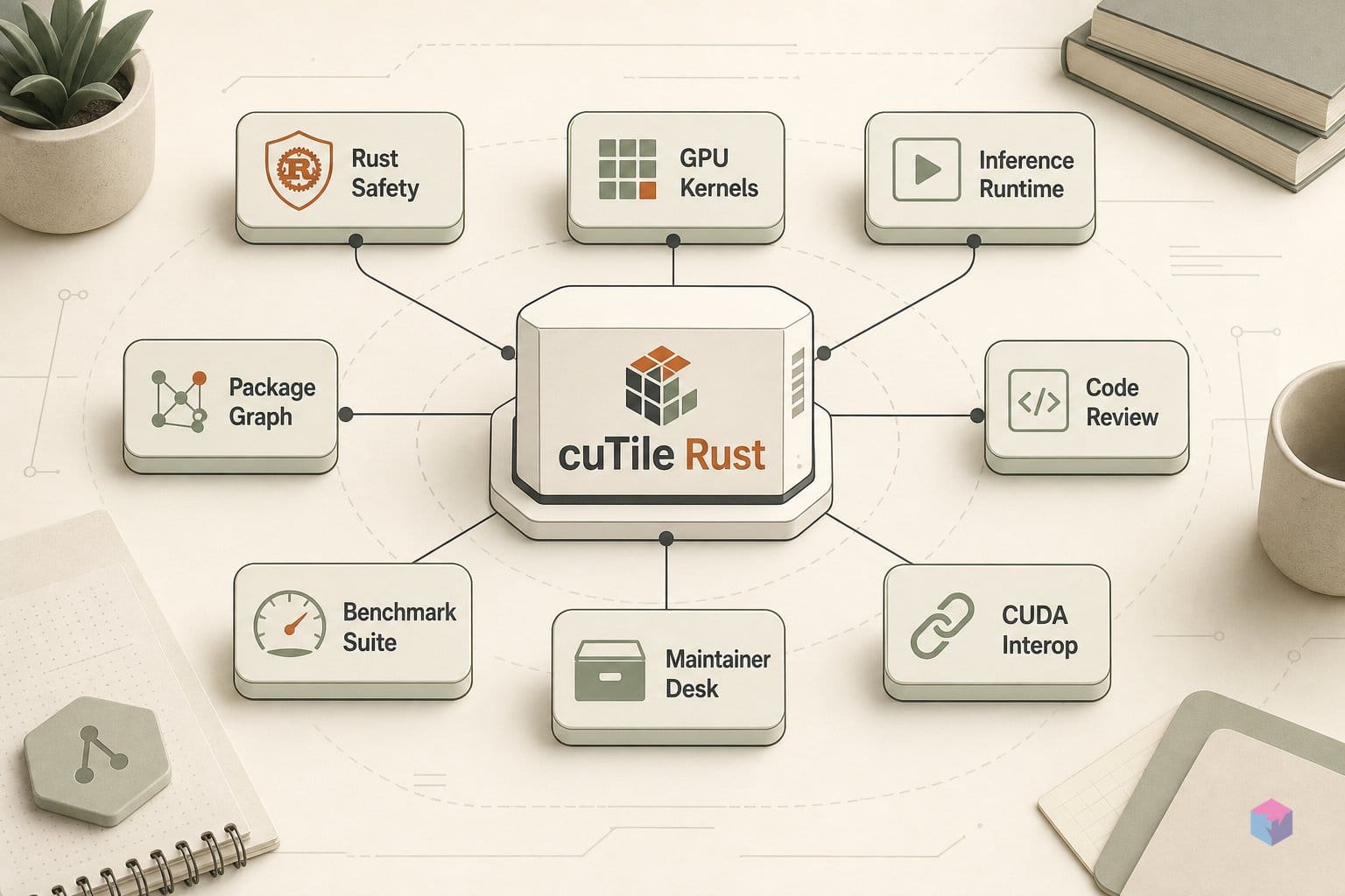96% of cuBLAS, no `unsafe`: what cuTile Rust proves