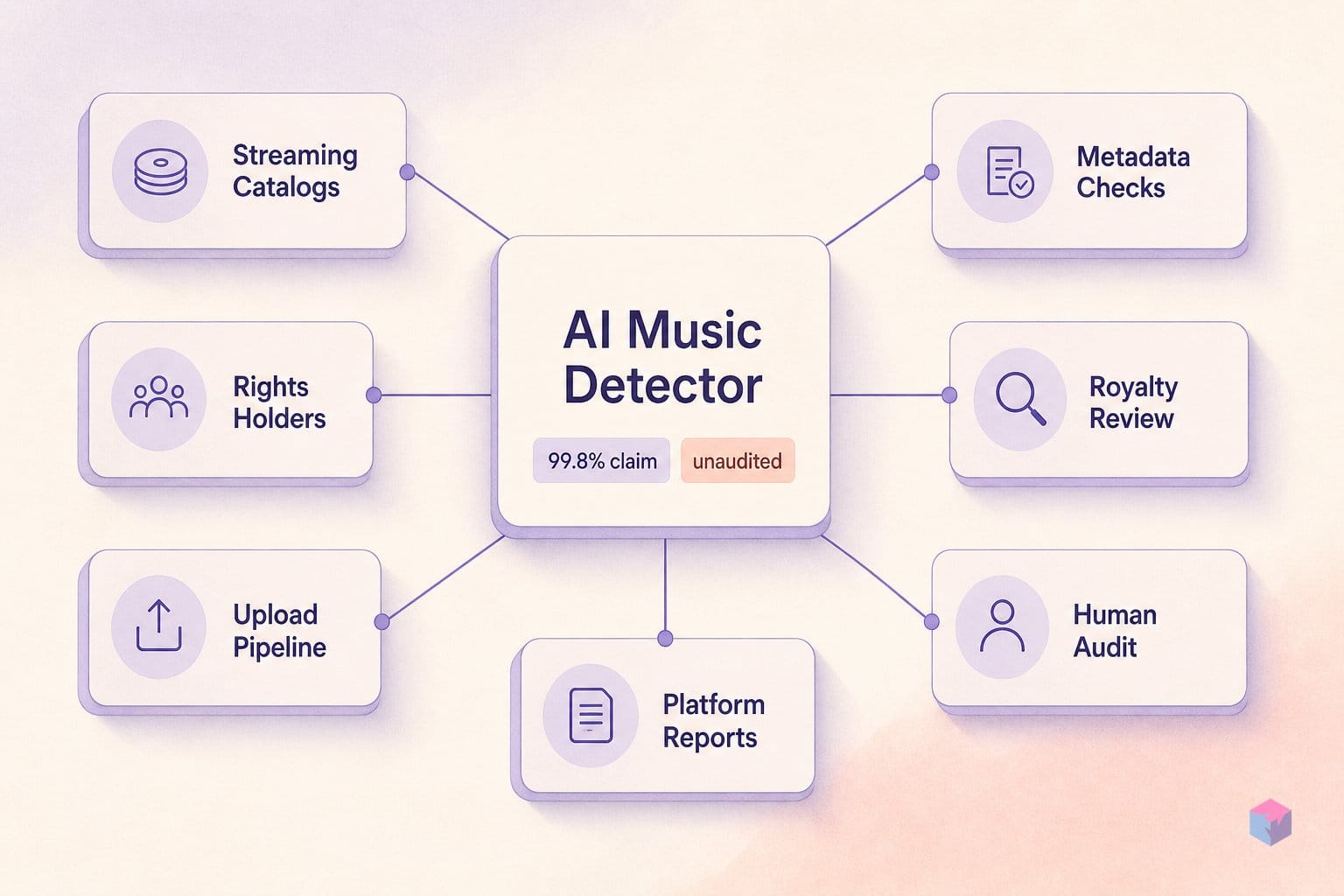 Deezer's Detector Crosses to Spotify. The 99.8% Is Unaudited.