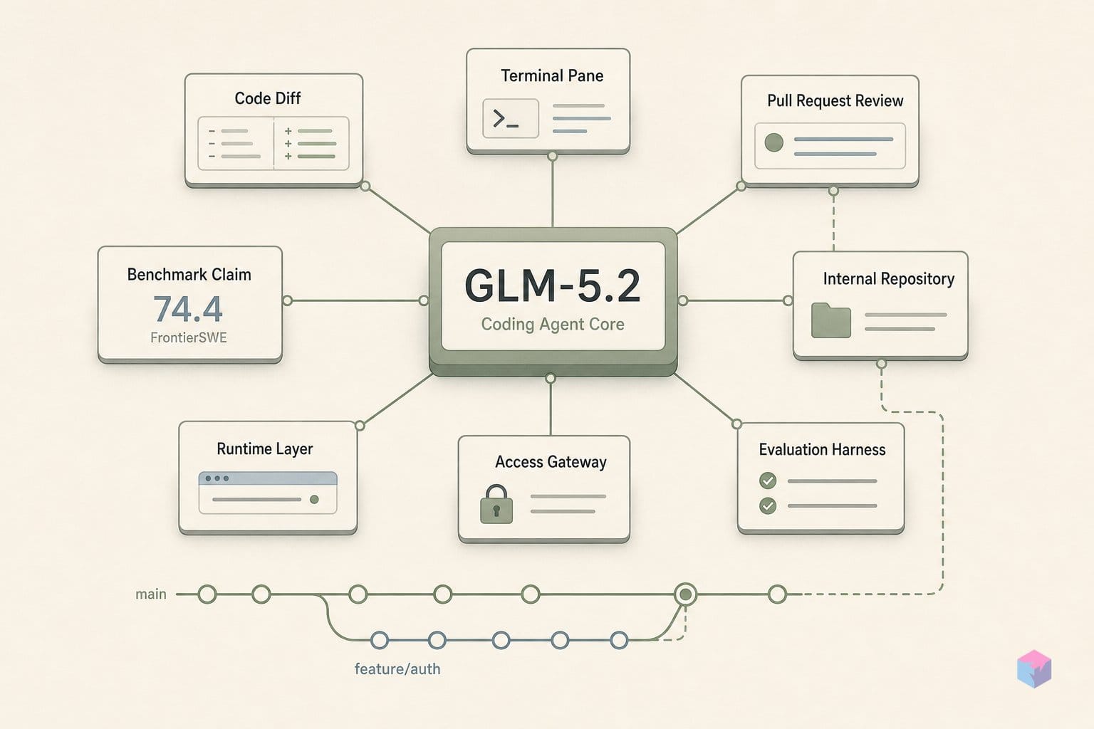 GLM-5.2's FrontierSWE 74.4 is vendor-only. Does it hold up?