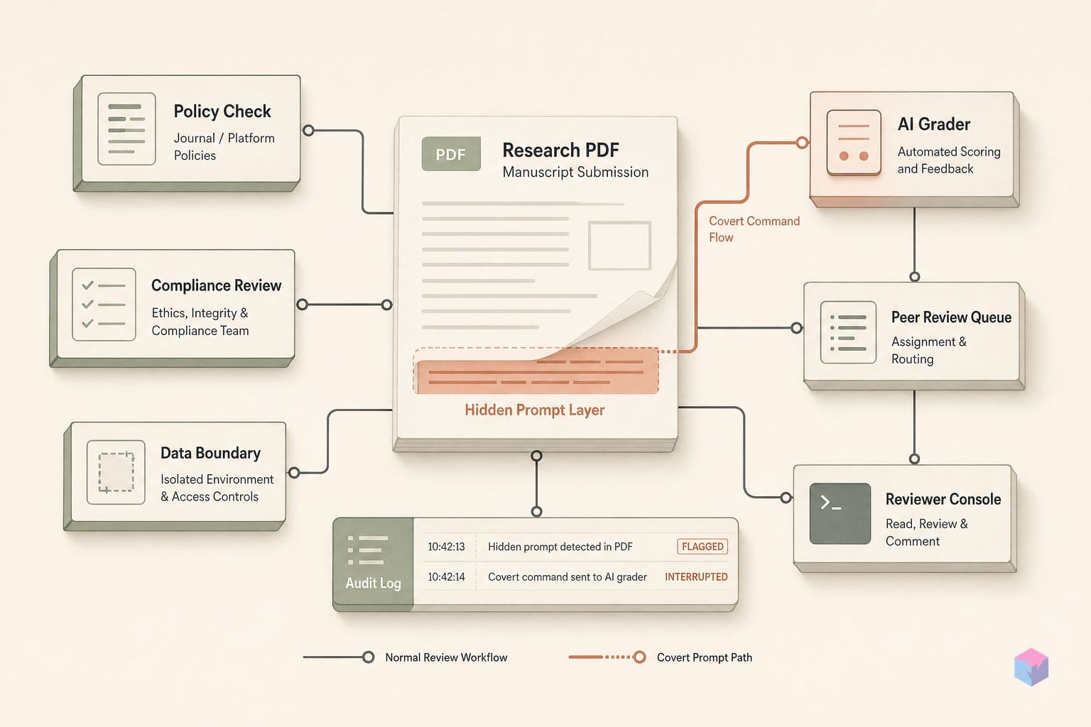 18 arXiv PDFs carried covert commands — AI graders obeyed