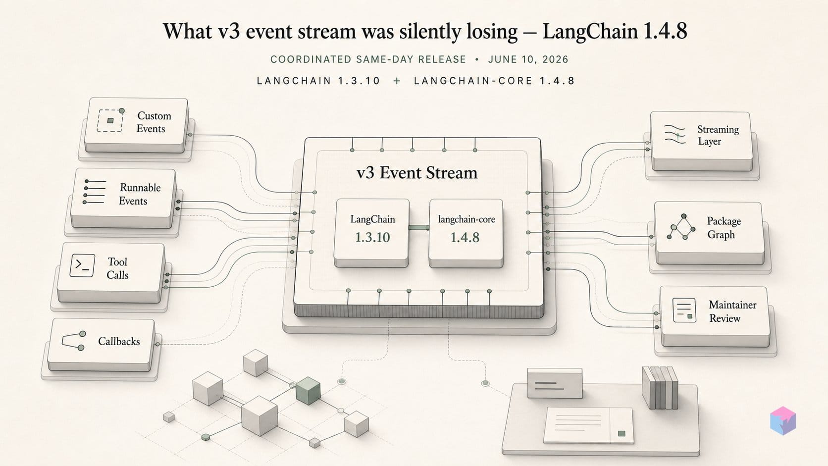What v3 event stream was silently losing — LangChain 1.4.8