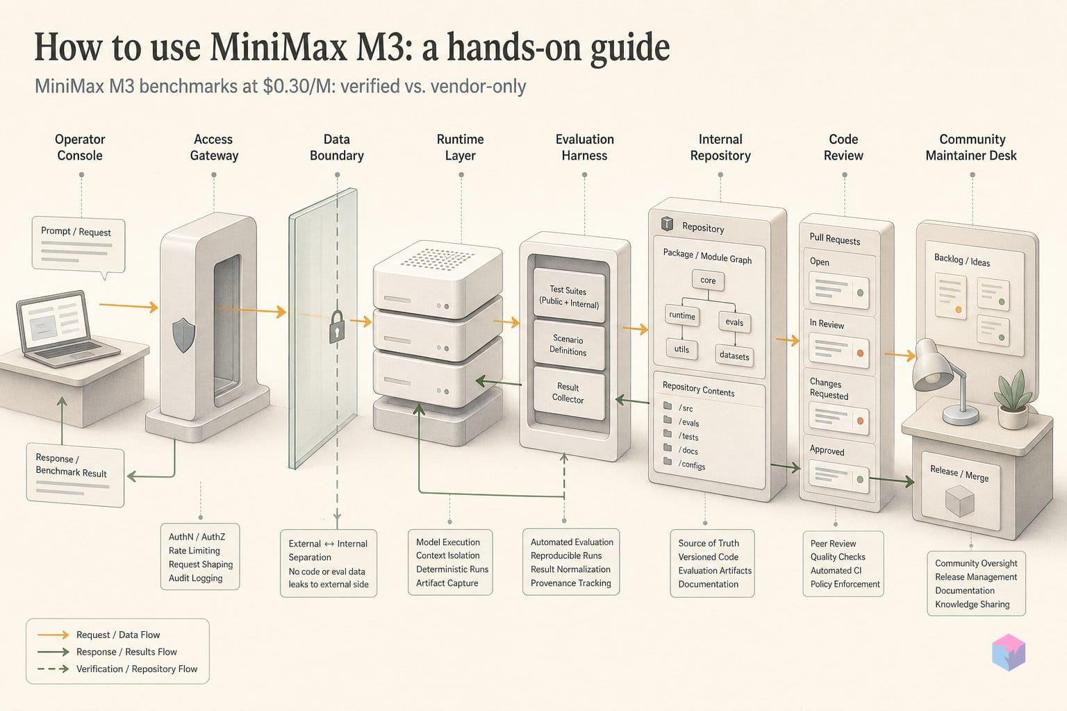 MiniMax M3 benchmarks at $0.30/M: verified vs. vendor-only