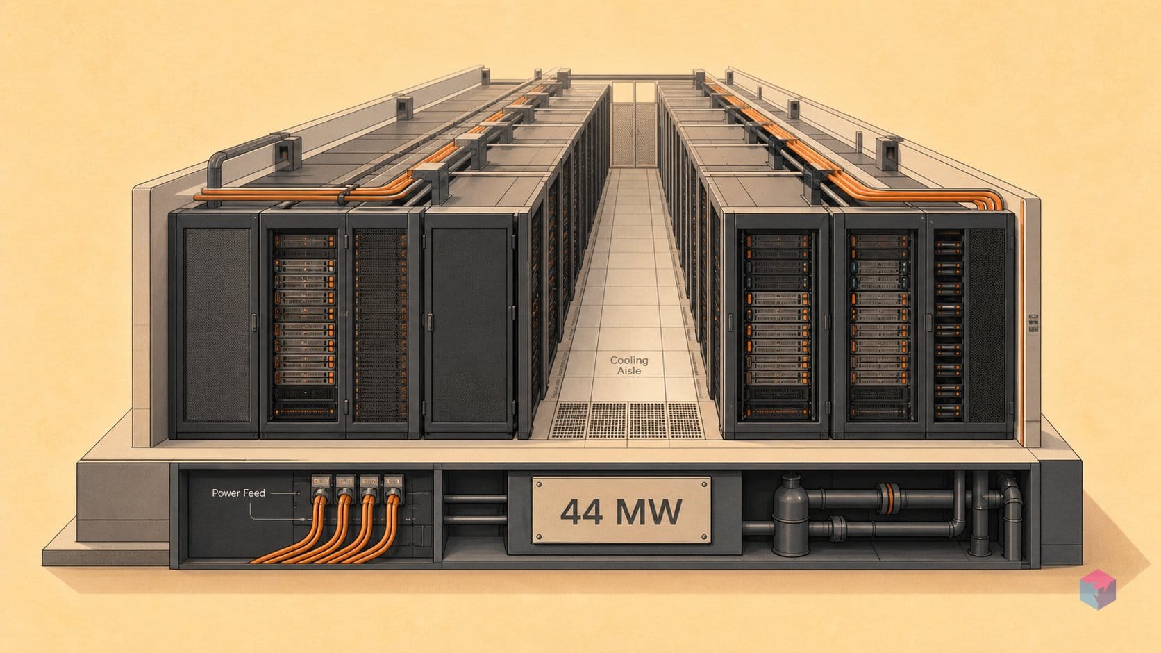 Mistral's chip ambition: conditional. Its EU cluster: 44 MW.