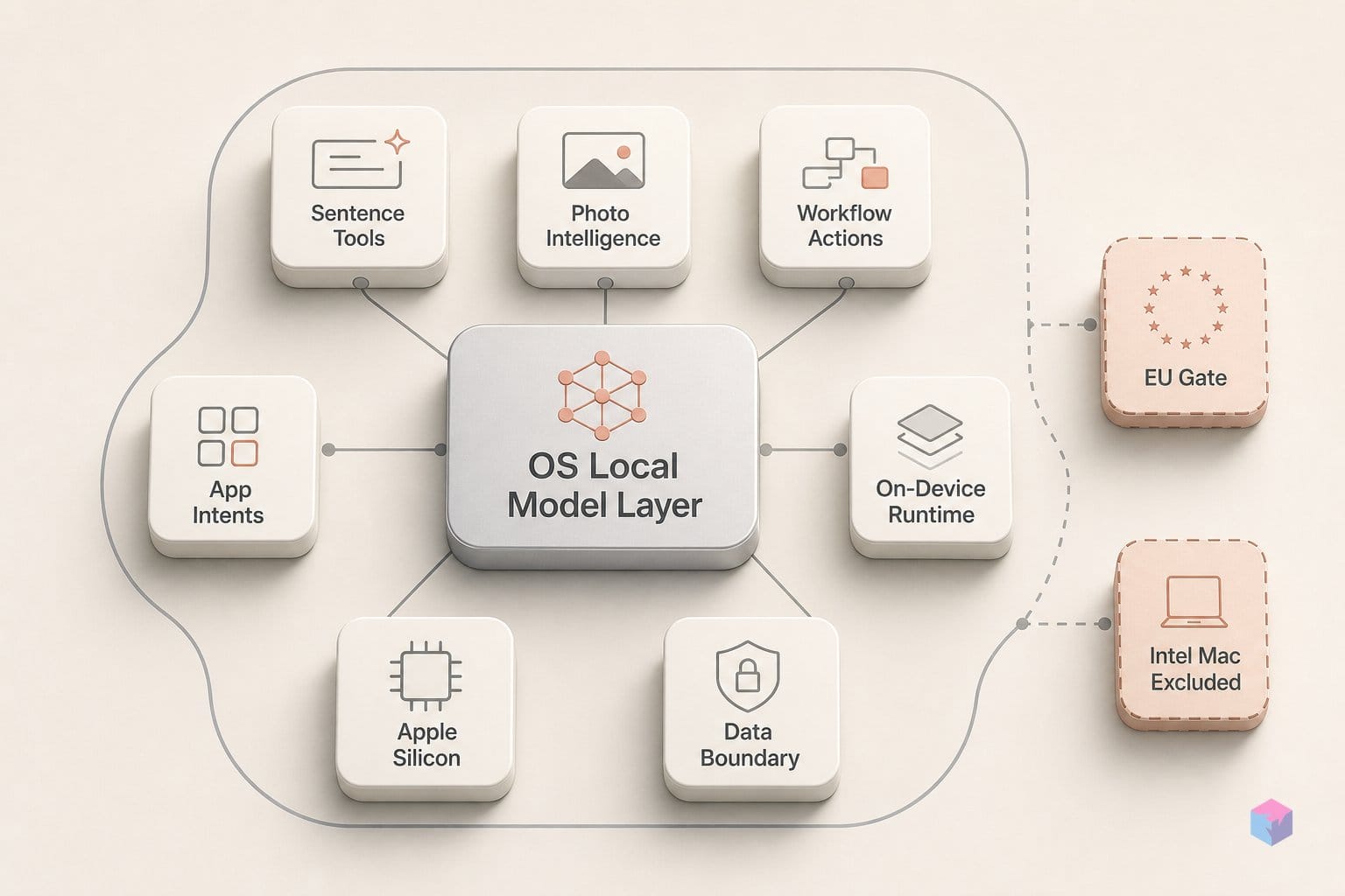 Apple put a local LLM in the OS — EU and Intel excluded