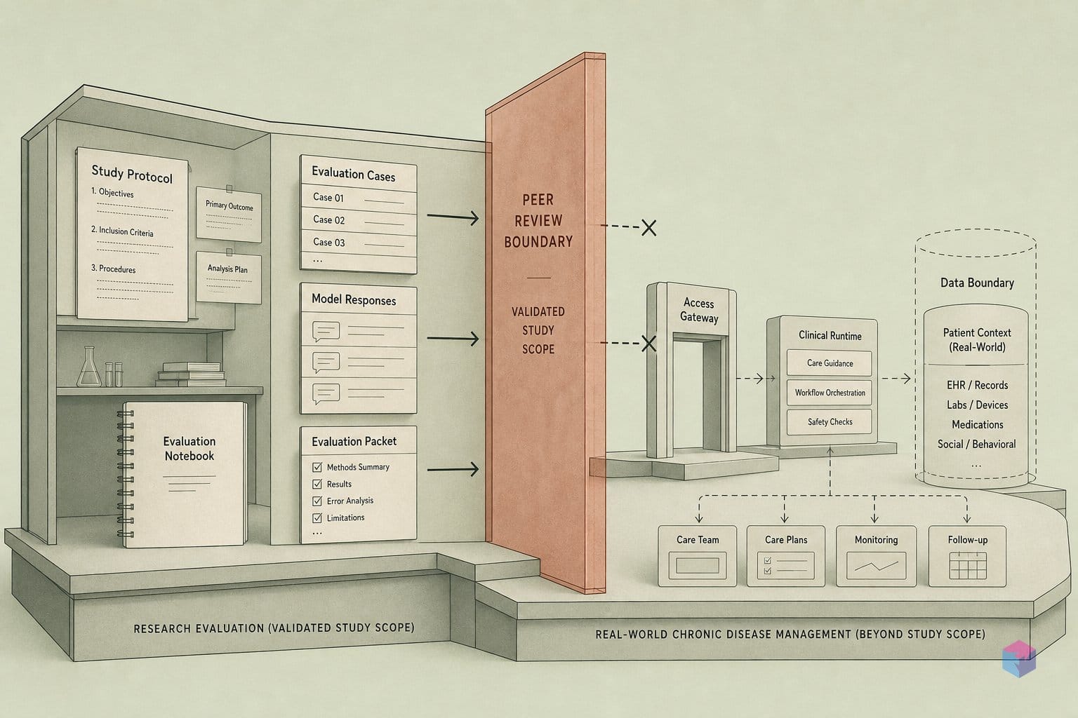 AMIE made it into Nature — the wall peer review can't cross