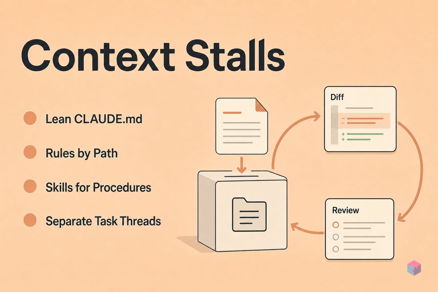What stalls unattended Claude Code: CLAUDE.md bloat and interaction decay