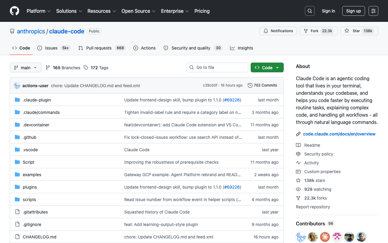 Screenshot of https://github.com/anthropics/claude-code