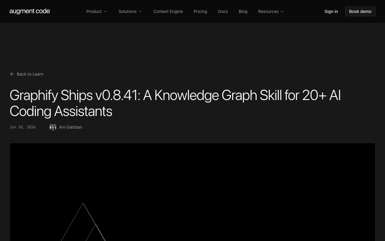Screenshot of https://www.augmentcode.com/learn/graphify-knowledge-graph-skill-ai-coding-assistants