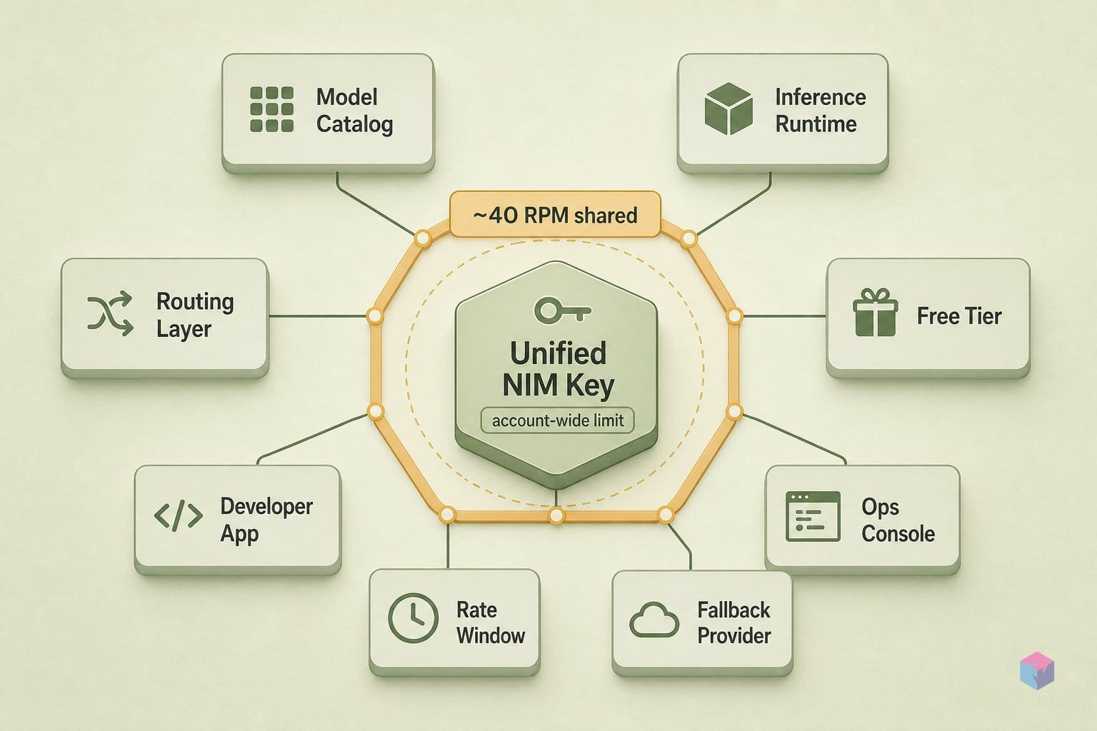 NVIDIA NIM's ~40 RPM cap is account-wide — not per model