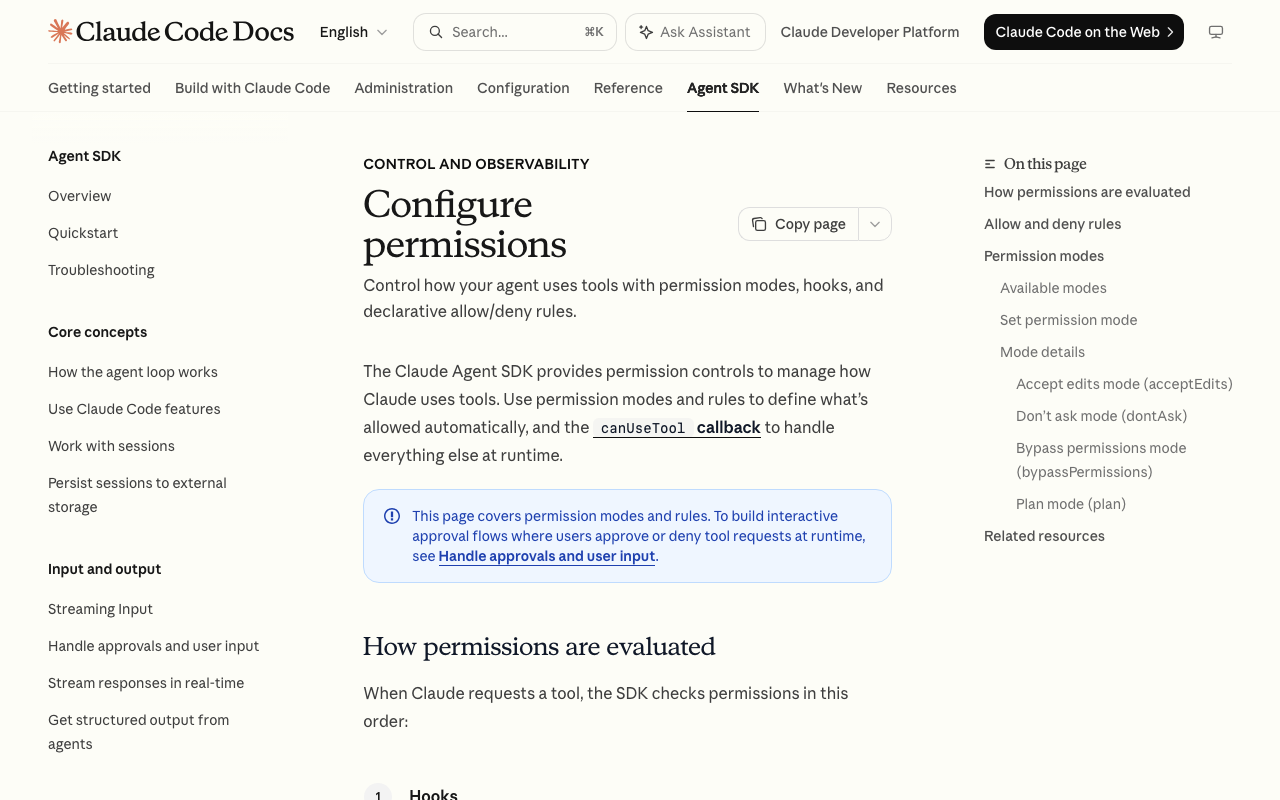 Screenshot of https://code.claude.com/docs/en/agent-sdk/permissions