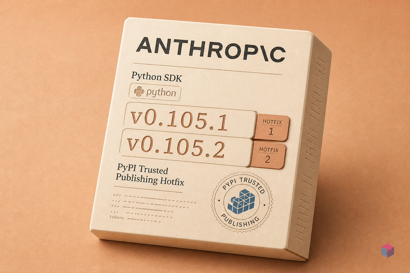 Anthropic SDK 0.105.1 and 0.105.2: PyPI Trusted Publishing Hotfix