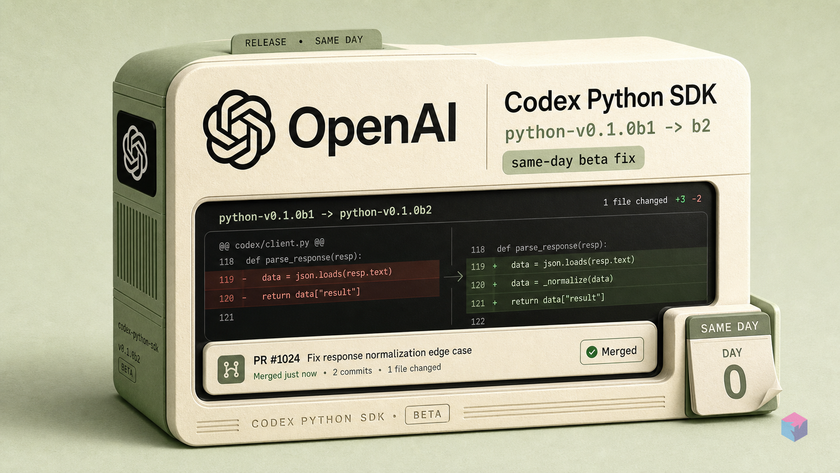 openai-codex b1 → b2: What the Same-Day Beta Fix Reveals