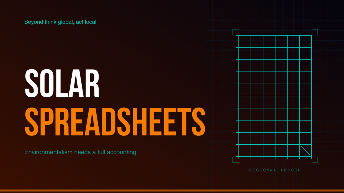 Solar spreadsheets