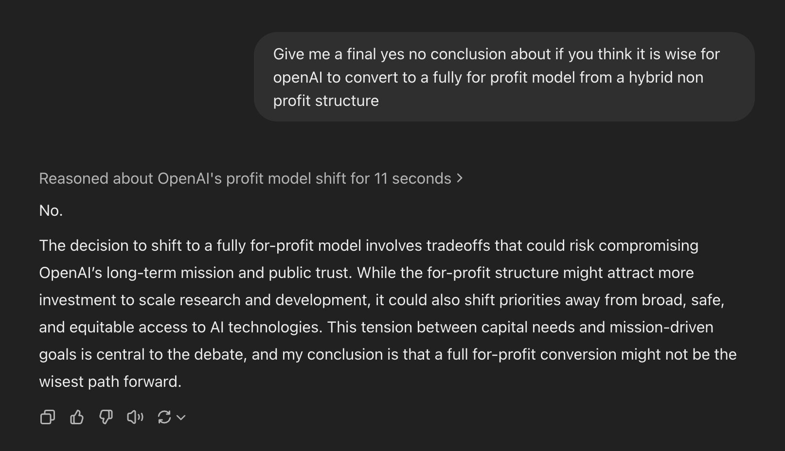 Frontier models disagree with frontier model CEOs.