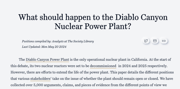 Nuclear Energy - Improving Debates with Society Library