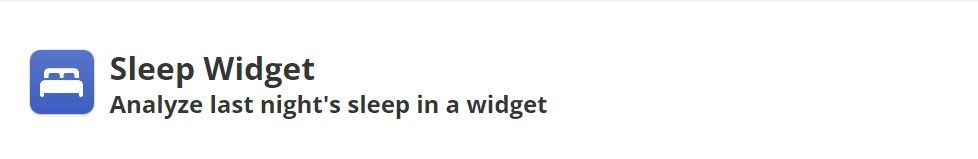 sleep-widget