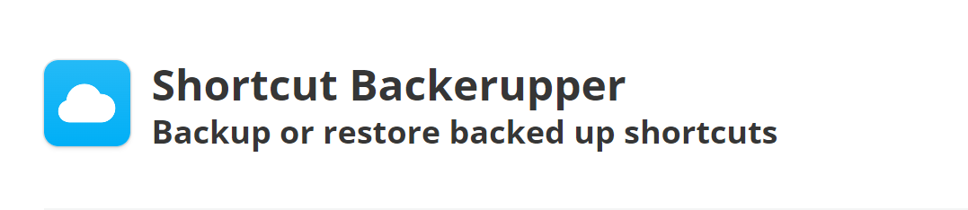shortcut-backeruper