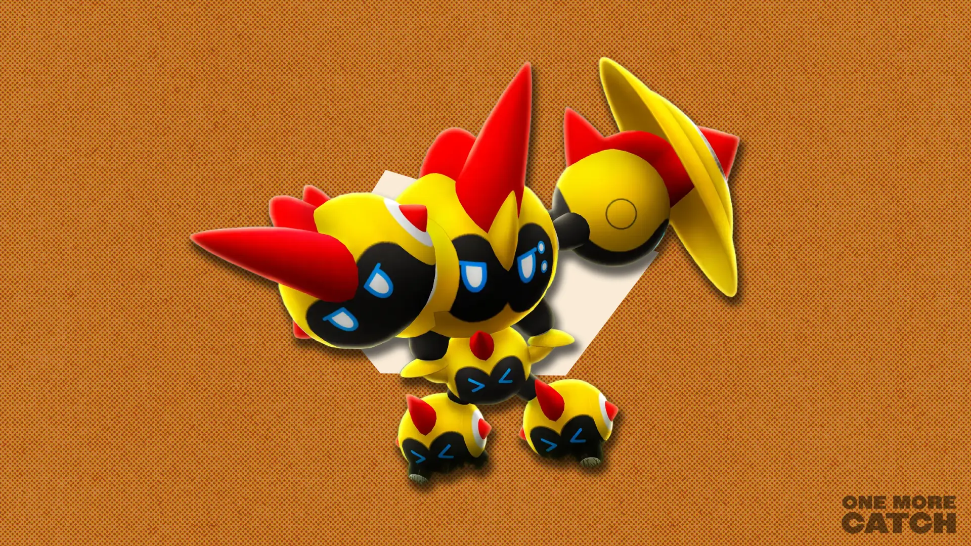 Maga Falinks in front of a polygonal shape and textured background.