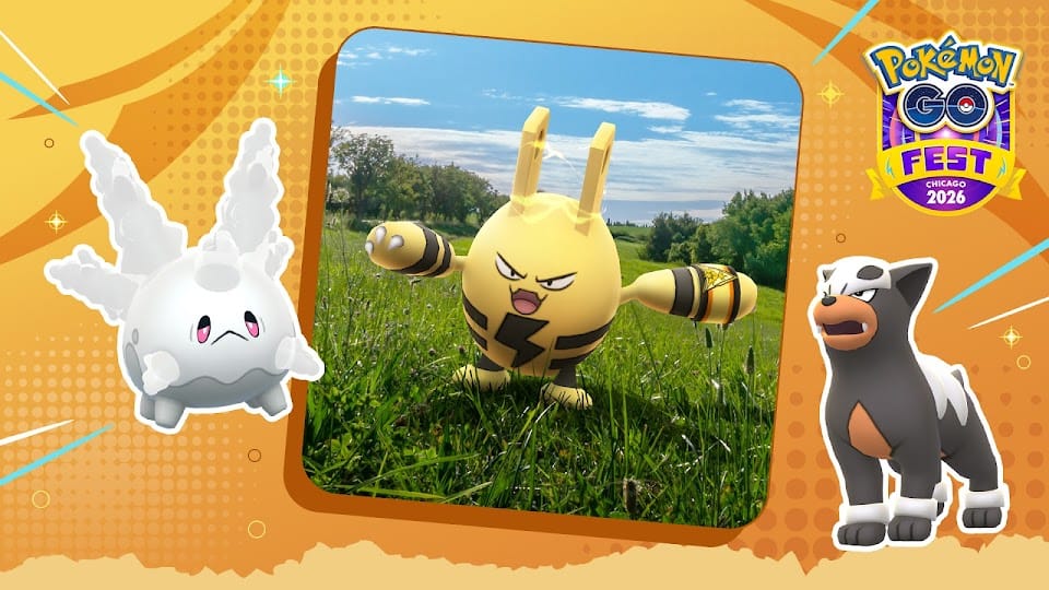 A promotional image for the 'Spark's Caretaking Quest' event in Pokémon Go.