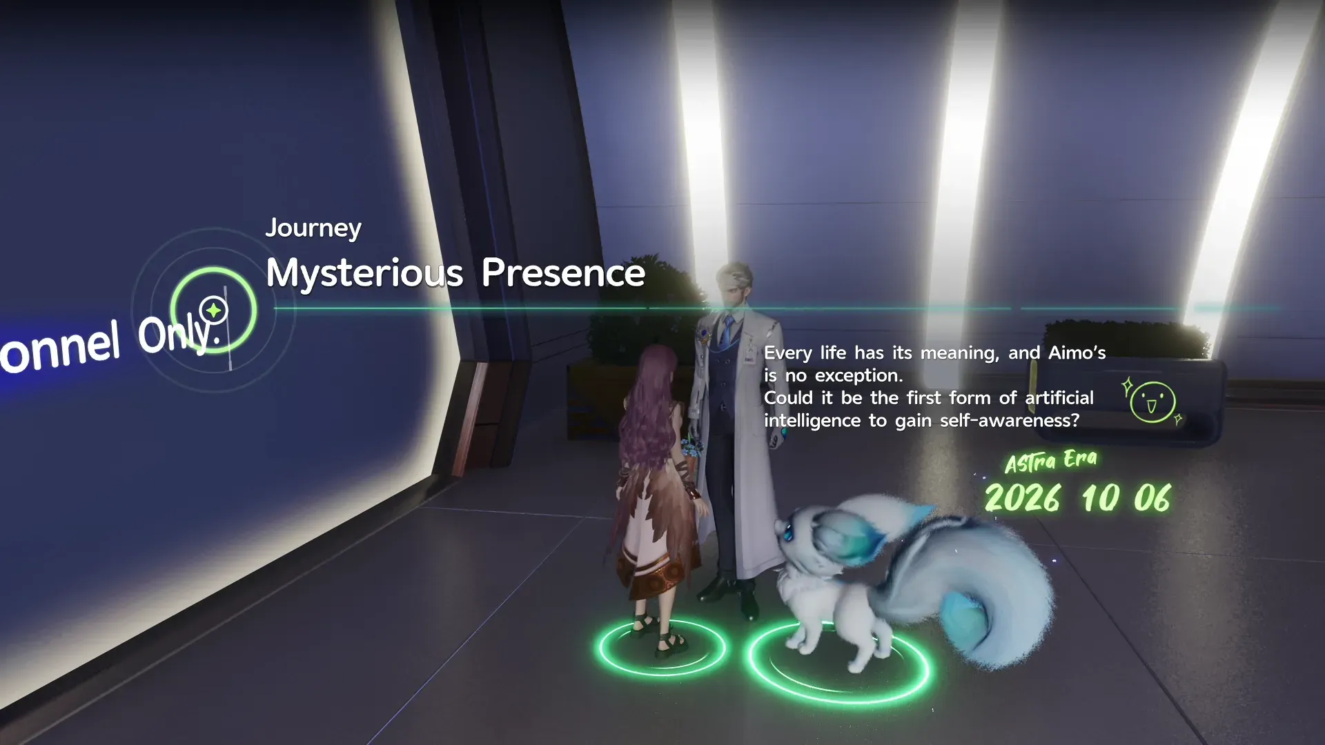 The end screen for the Mysterious Presence quest in Aniimo.