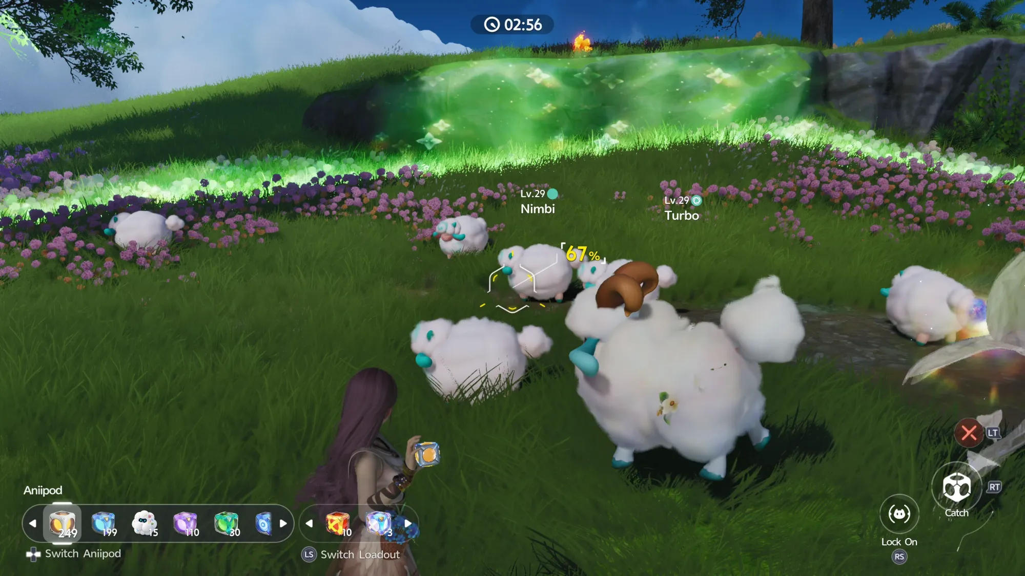 A Wild Surge featuring Nimbi and Turbo spawns in Aniimo.