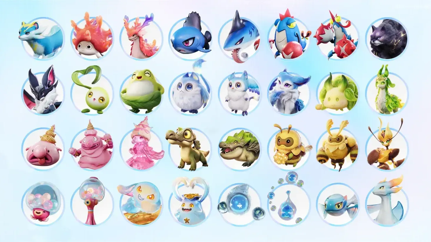 A graphic of all new Aniimo coming in Season 1 Part 2's update.
