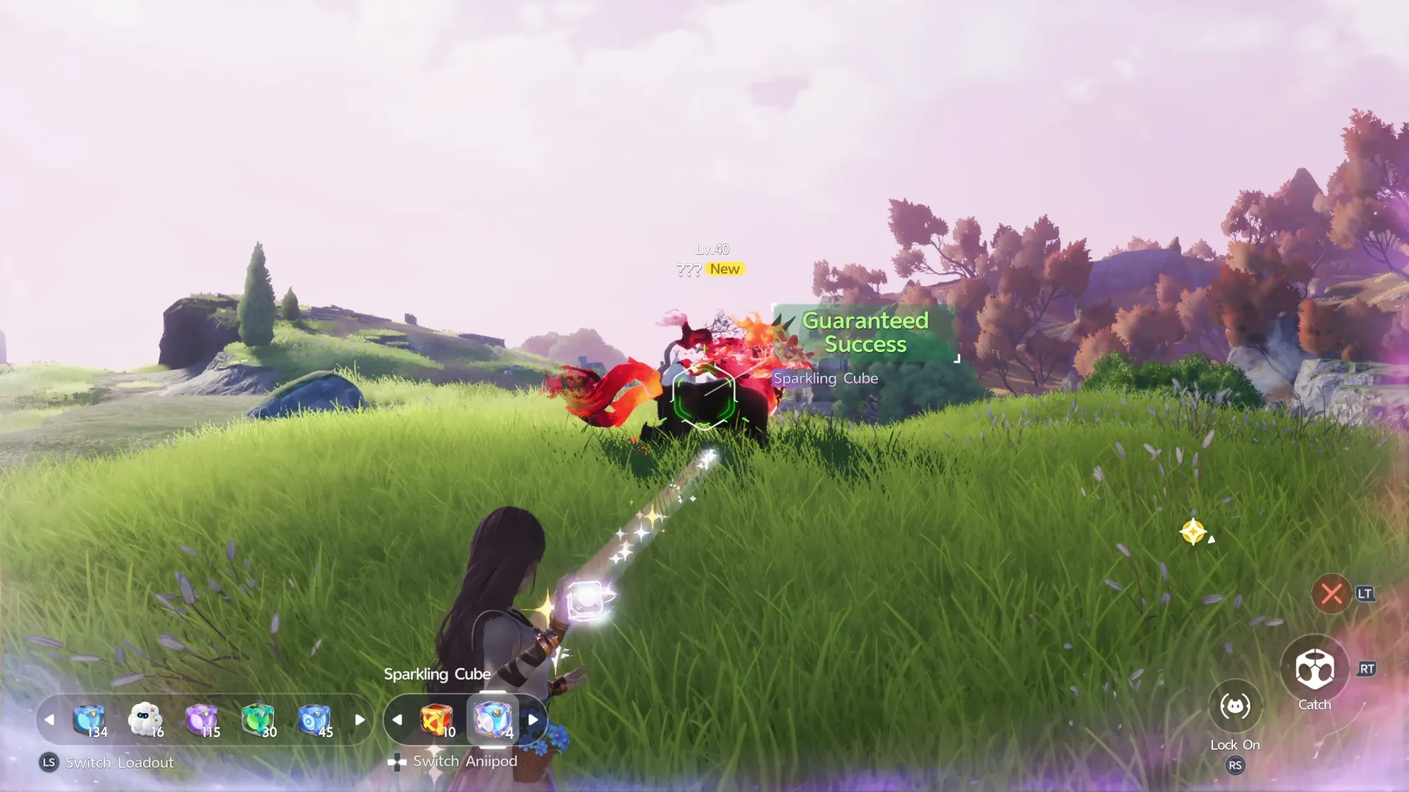 Using a Sparkling Cube on a