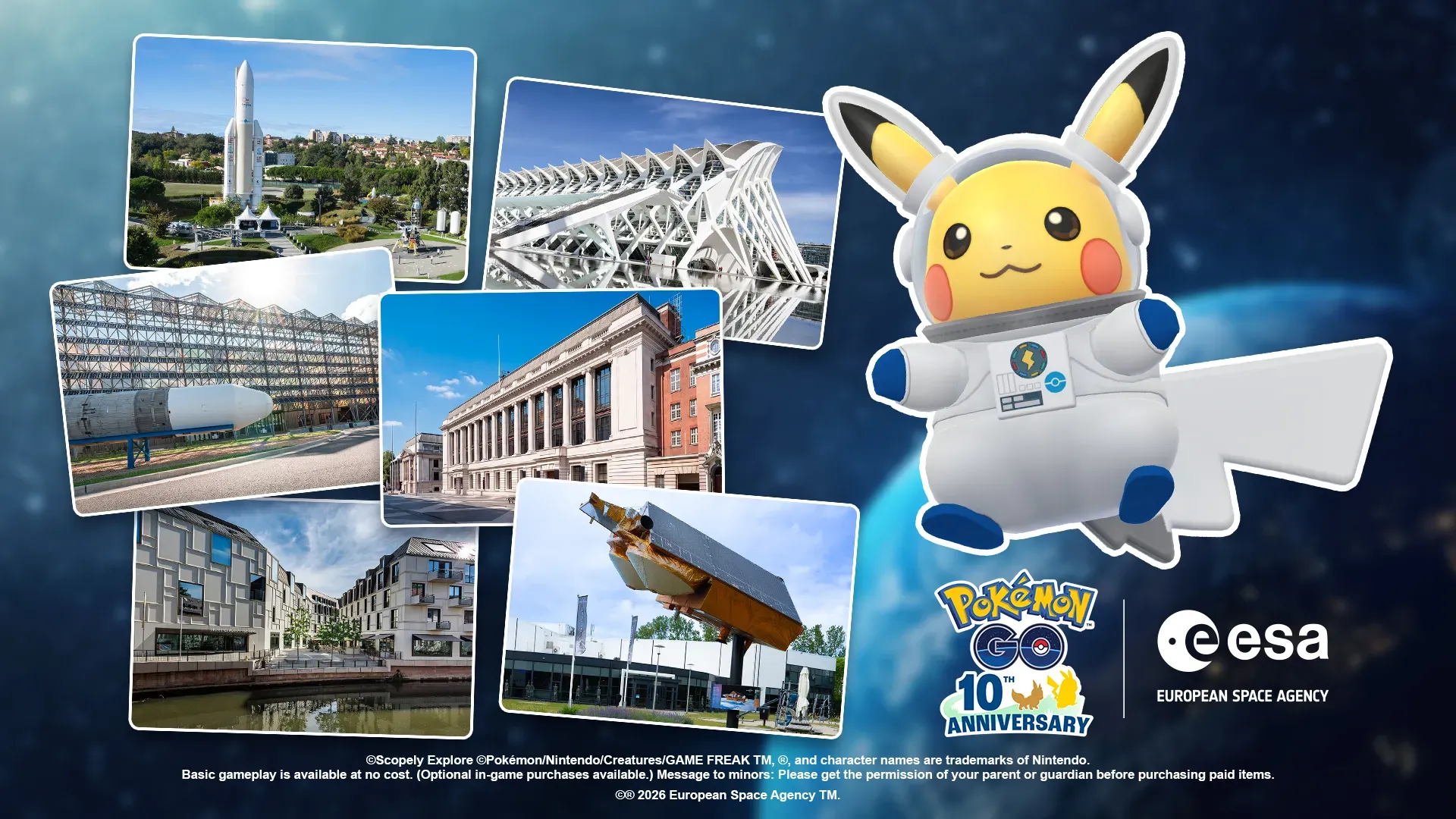 Six science museums with Pokémon Go gameplay. plus Astronaut Pikachu.