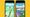 A composition of two phones playing Pokémon Go from 2016 set against a textured background.