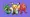 Mega Rayquaza, Pikachu in a Professor Willow costume, and shiny Solgaleo in front of a polygonal shape and textured background. 