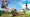 Mega Delphox, Mega Chesnaught and Mega Greninja in various natural environments.