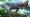 Two hunters battling a Fulgur Anjanath in Monster Hunter Now.