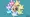 Minior and its various colour core forms in front of a polygonal shape and textured background.