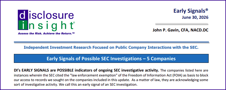 DI's Early Signals Report: June 30, 2026