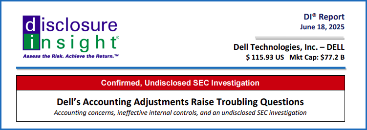 Dell’s Accounting Adjustments Raise Troubling Questions