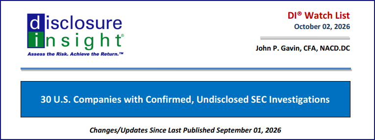 DI Watch List - October 02, 2026