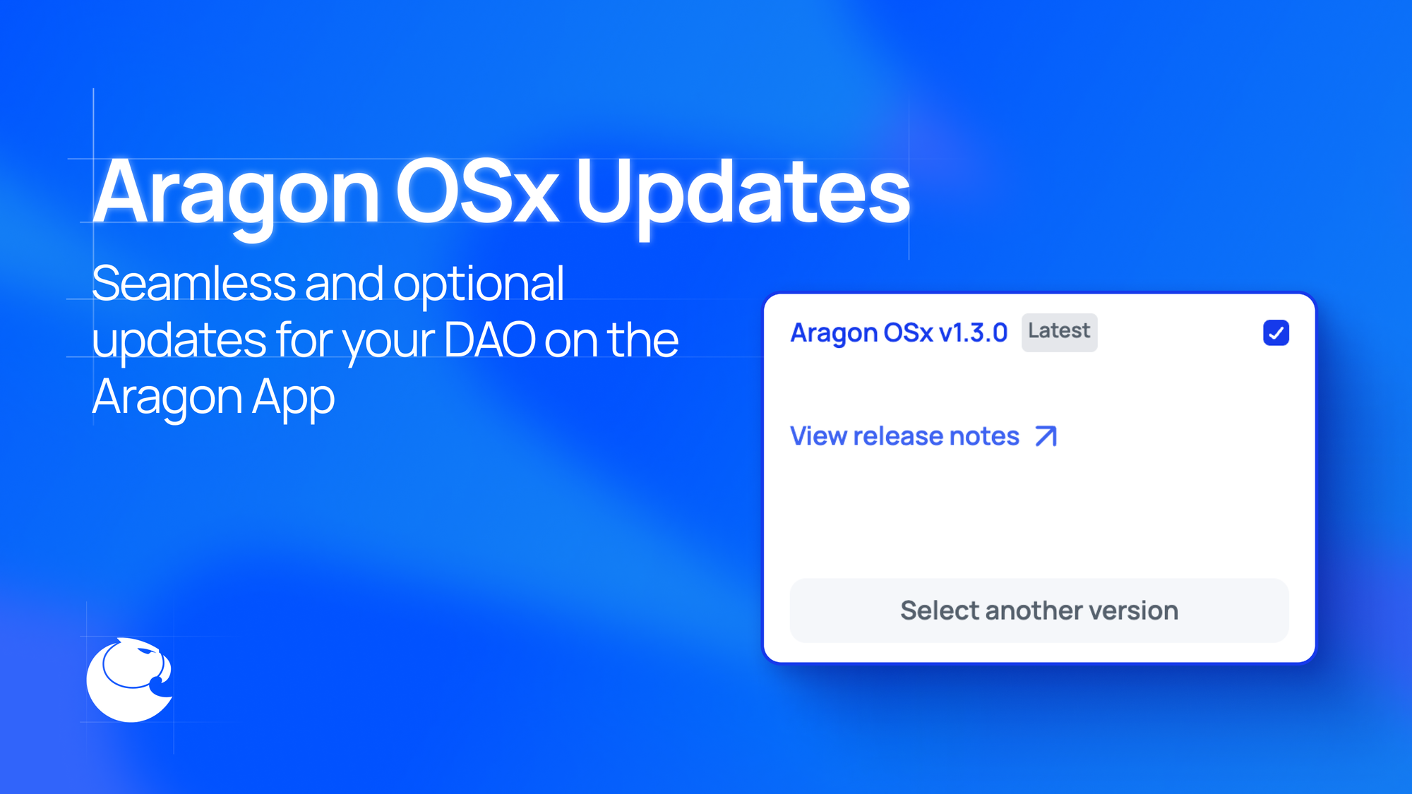 Aragon OSx Updates: seamless and optional updates for your DAO