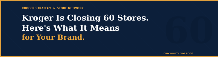 Kroger's store closure plan and what it means for CPG