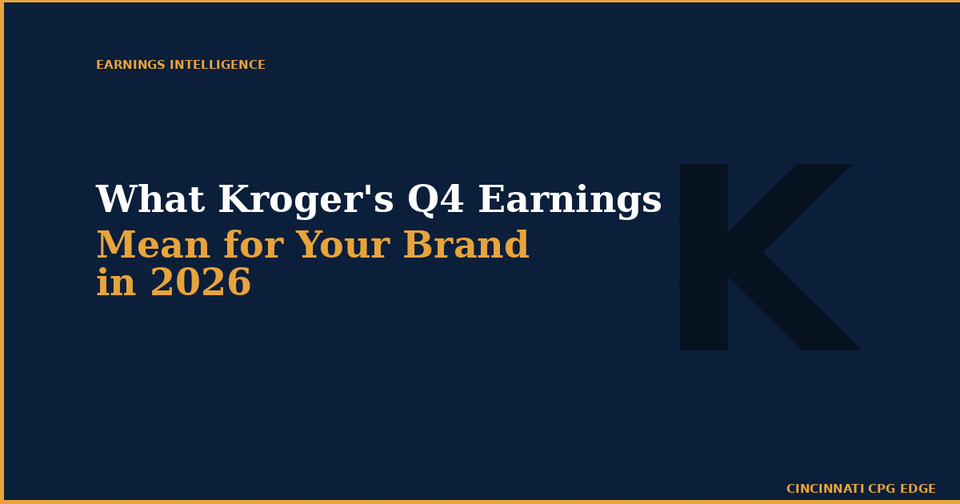 What Kroger's Q4 Earnings Mean for Your Brand in 2026