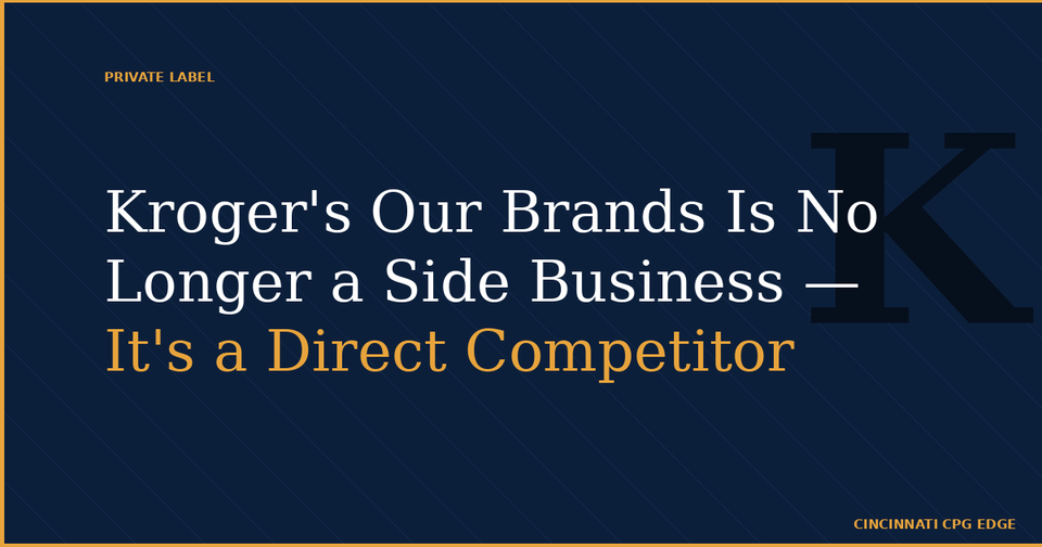 Kroger's Our Brands Is No Longer a Side Business — It's a Direct Competitor