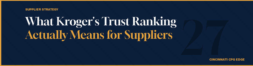 What Kroger's Trust Ranking Actually Means for Suppliers