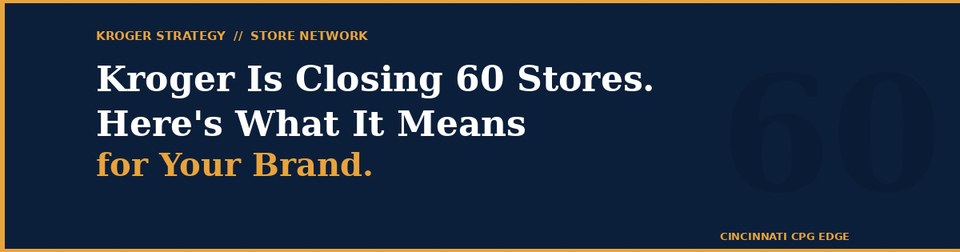 Kroger's store closure plan and what it means for CPG