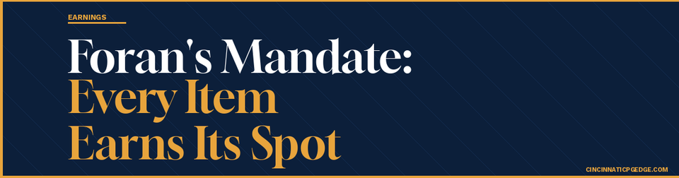 Q1 Earning Call: Foran's Mandate Every Item Kroger Carries Must Earn Its Spot