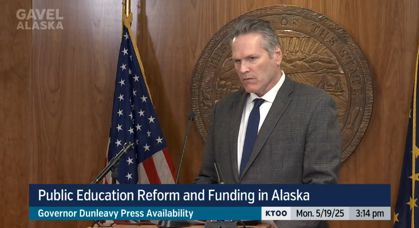 Dunleavy says he had a 'moral imperative' to kill school funding bill