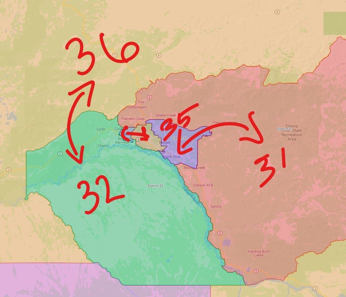 Redistricting Board settles Senate pairings for all but Anchorage