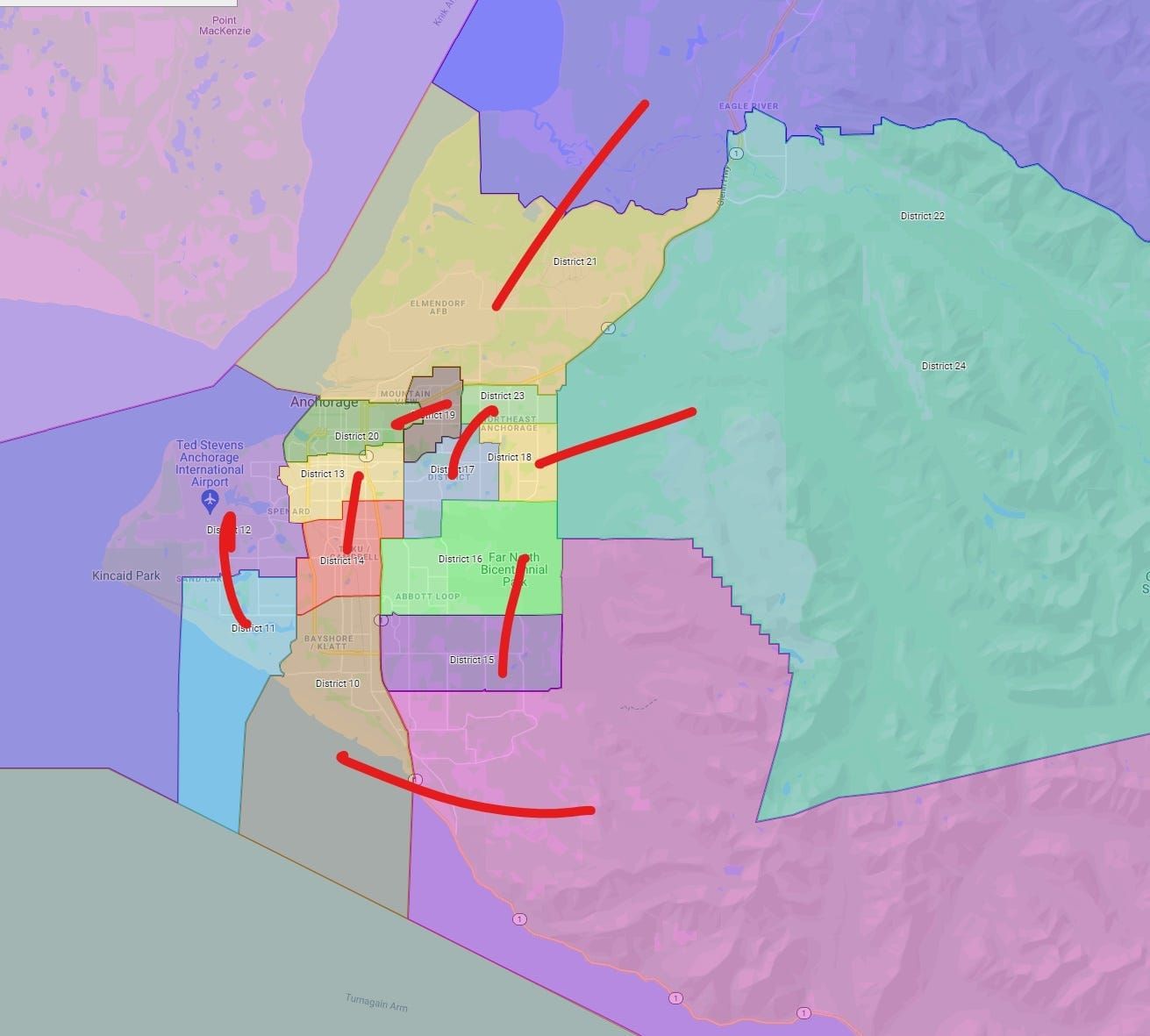 Alaska Redistricting Board shows its ugly, partisan colors with Eagle River fix