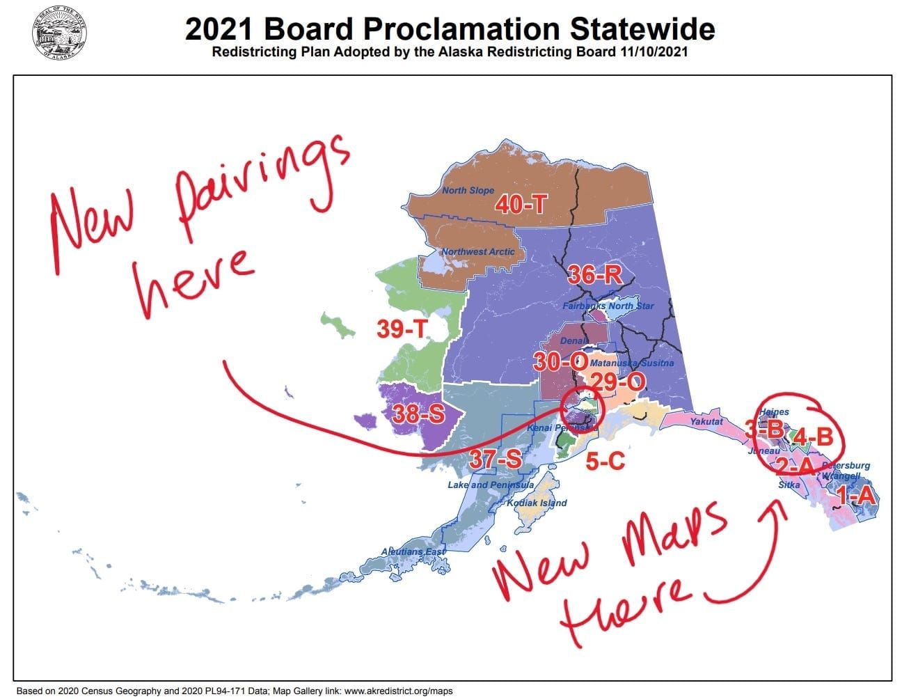 Judge strikes down redistricting decisions on East Anchorage senate pairings, Skagway-Juneau maps